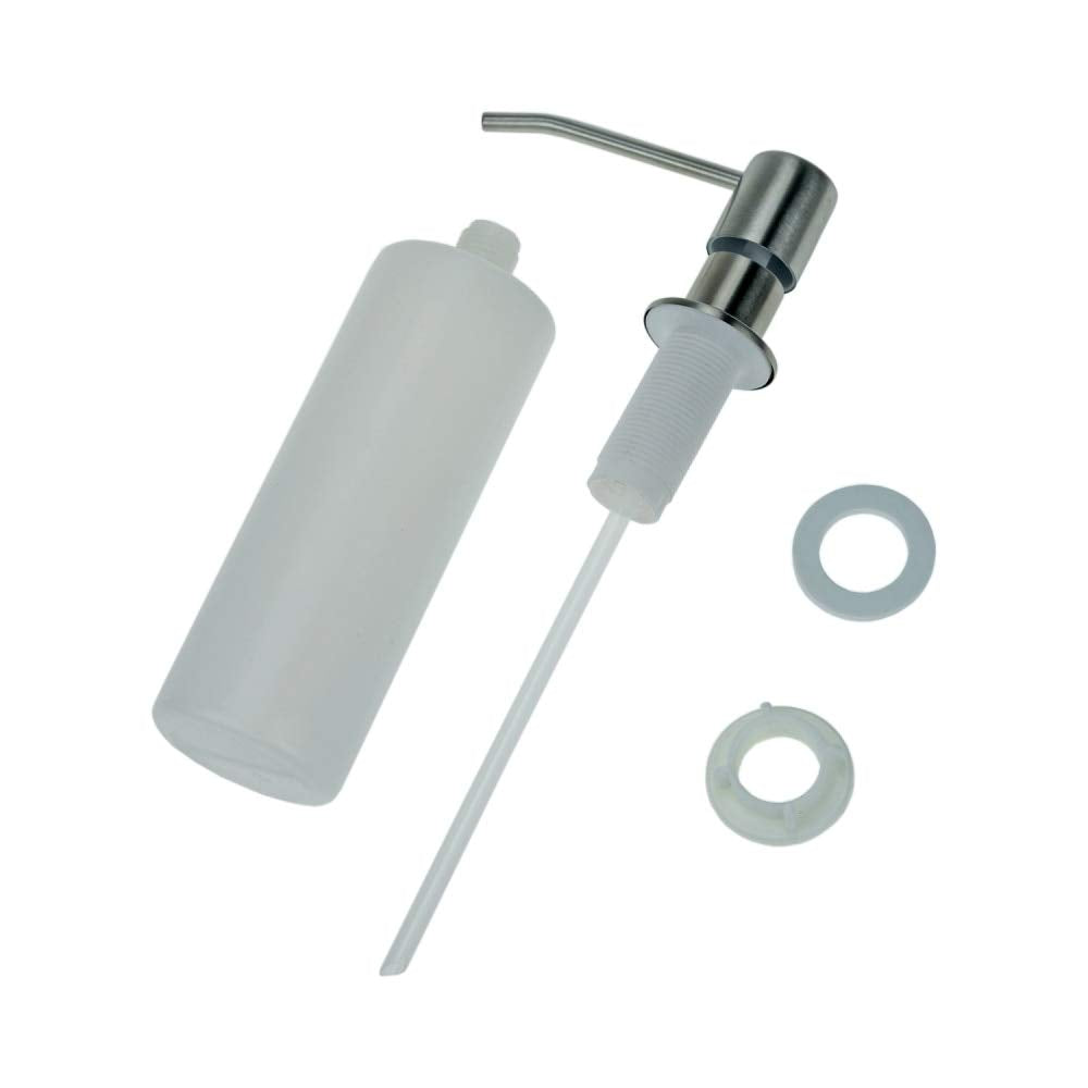 Amicicare Kitchen Sink Soap Dispenser Top Refill Built-In Countertop S.S Steel Dispenser Pump With 360 Degree Rotating Head And